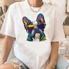 Cute French Bulldog Graphic T Shirt With Cool Sunglasses Yoga Mugshot Adorable Poses Designs Stylish Casual Short Sleeve Tee