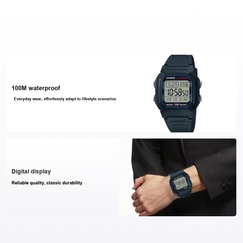 Casio Collection Quartz Movement Resin Strap Watch Men watches Gray W-800H-1AV Gray Dial