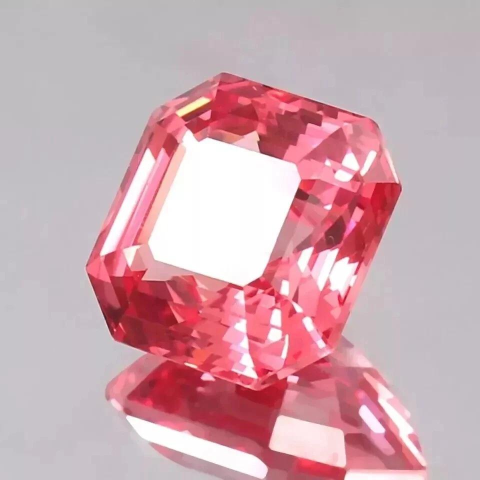 15.60 Ct Natural Padparadscha Sapphire Asscher Fabulous Certified Gemstone
