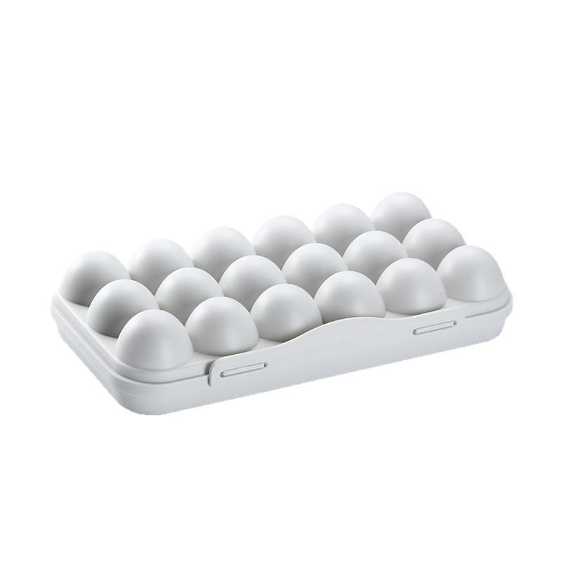 Shockproof Multi-Compartment Egg Storage Box with Buckle