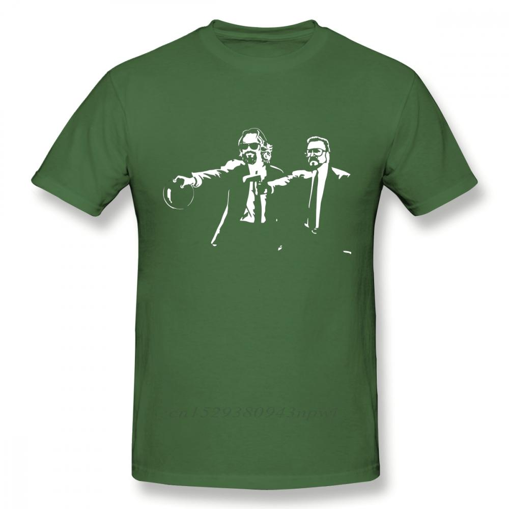 Big Lebowski Dude Abides Walter Pulp Fiction T Shirt Funny Unique Design Unisexs TShirt 100 Cotton Big Size Camiseta