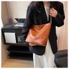 Women's Large Capacity Crossbody Bag - 2023 Spring/Summer Retro Wide Strap Bucket Bag with High-Quality Texture