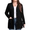 Women's Solid Color Long Sleeved Women's Long Cardigan Jacket
