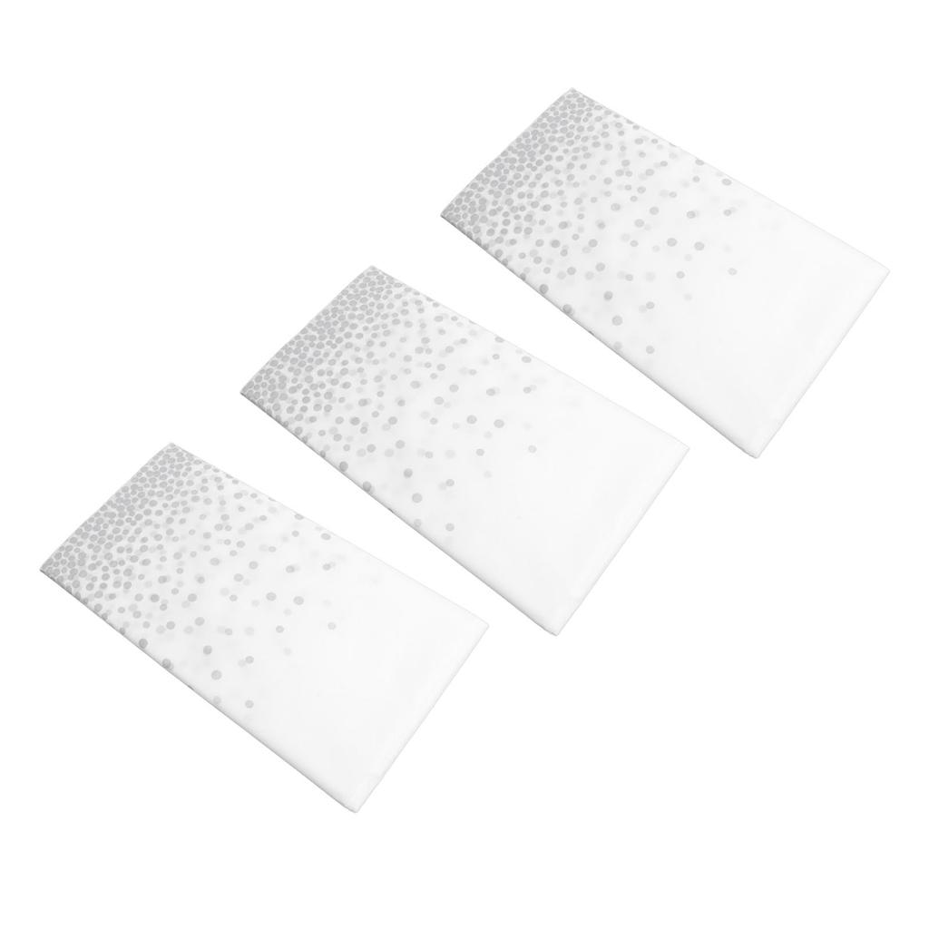 3pcs Plastic Tablecloth Waterproof Oil Proof Reusable Table Cover Rectangle Dot Pattern Table Cloth for Banquets Picnics Party