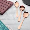 6 Pieces Stainless Steel Rose Gold Serving Spoons Set for Dining Table/Kitchen, 1.8 Mm Heavy Gauge
