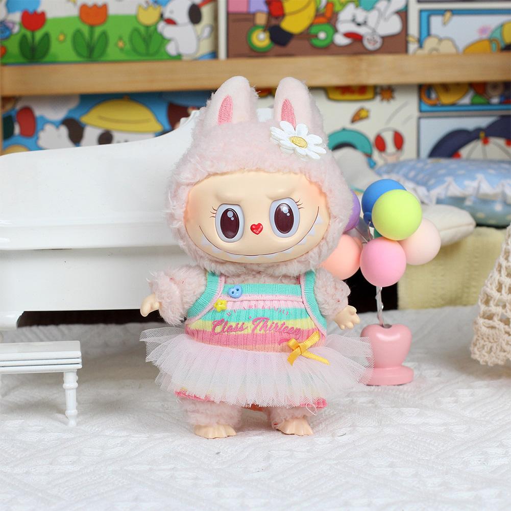 For 17cm Labubu Doll Clothes Fashion Clothes Hoodies Doll Clothes Hoodies Dolls Accessories Cute Decoration Little Cloths