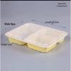 SEE KEAN Three-Compartment Disposable Lunch Box