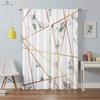 Simple Geometric Creative Pattern Curtain Rod Pocket Decorationation Modern Home Decoration Bed Room Living Area Kitchen Quality