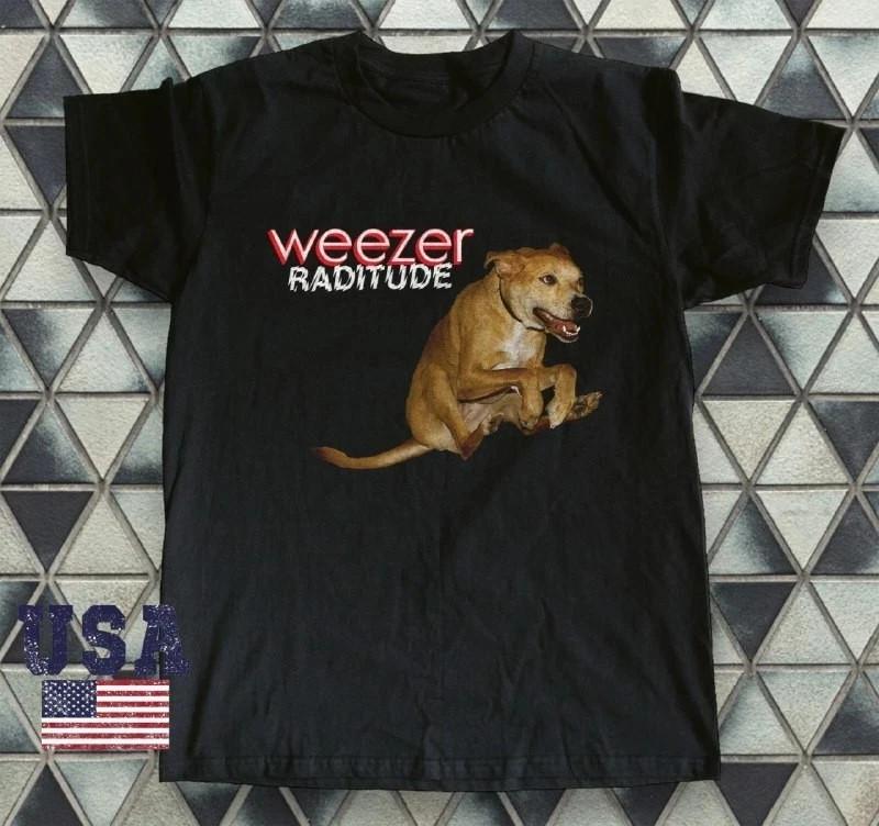 

Retro Weezer Raditude rock band black t-shirt, Weezer Album, rock band shirt 2XL