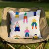 Retro American mosaic Cushion Cover Soft Reversible Durable Pillow Cover MultiScene Use for Home Car Daily Comfort