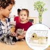 Hamster Rodents Cage Toy Gerbil Cage Clear Window Villa Water Bottle for Ferrets