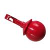 Rolling Ball Cane Tip Hook Style Blind Walking Cane Tip Replacement Accessory Red Round Aluminum Alloy