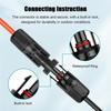 A60zred Black Double Ends Solar Extension Cable 6Mm2 Connector Solar For Photovoltaic Solar Systems Solar Charge Cable Adapterma