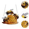 Honey Bee Decor Indoor 2D Double Sided Printing Collection Acrylic Ornament Accessories for Bedroom Door Farmhouse Window Wall