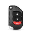 KEYYOU 2/3/4 Buttons Flip Folding Remote Smart Key Shell Case Fob For Jeep Wrangler Gladiator 2018 2019 2020 2021 2022 2023