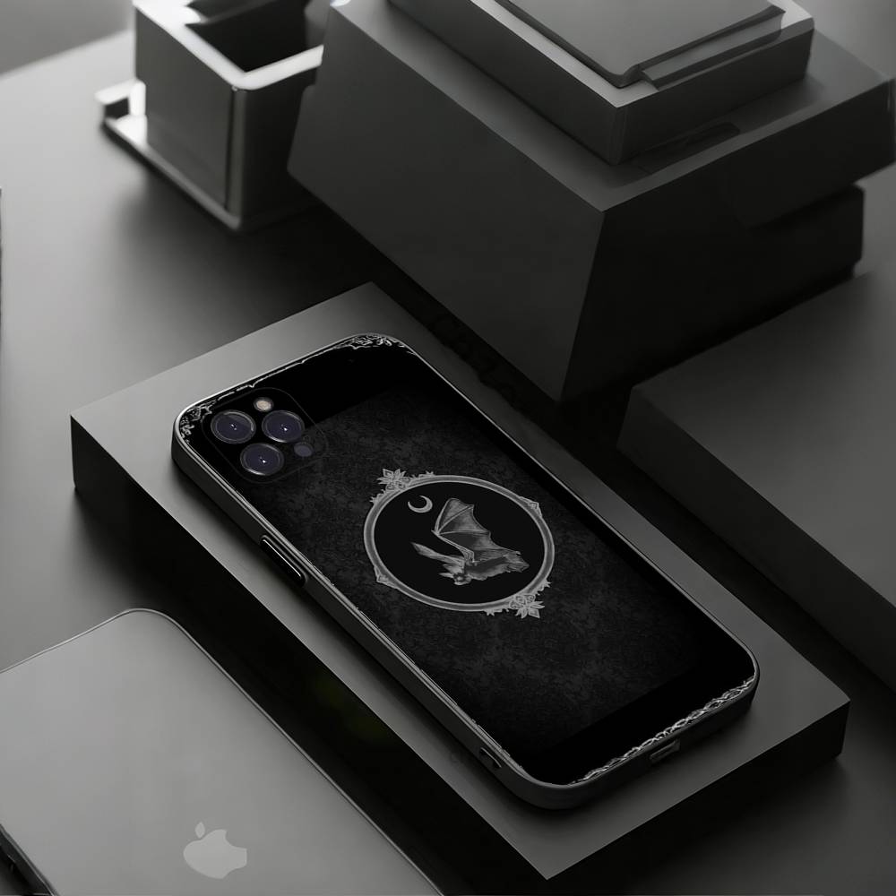 Goth Vampire Bat Gothic Phone Case For iPhone 17 16 15 14 13 12 11 Pro Xs Max Mini Plus Antislip Shockproof Hard