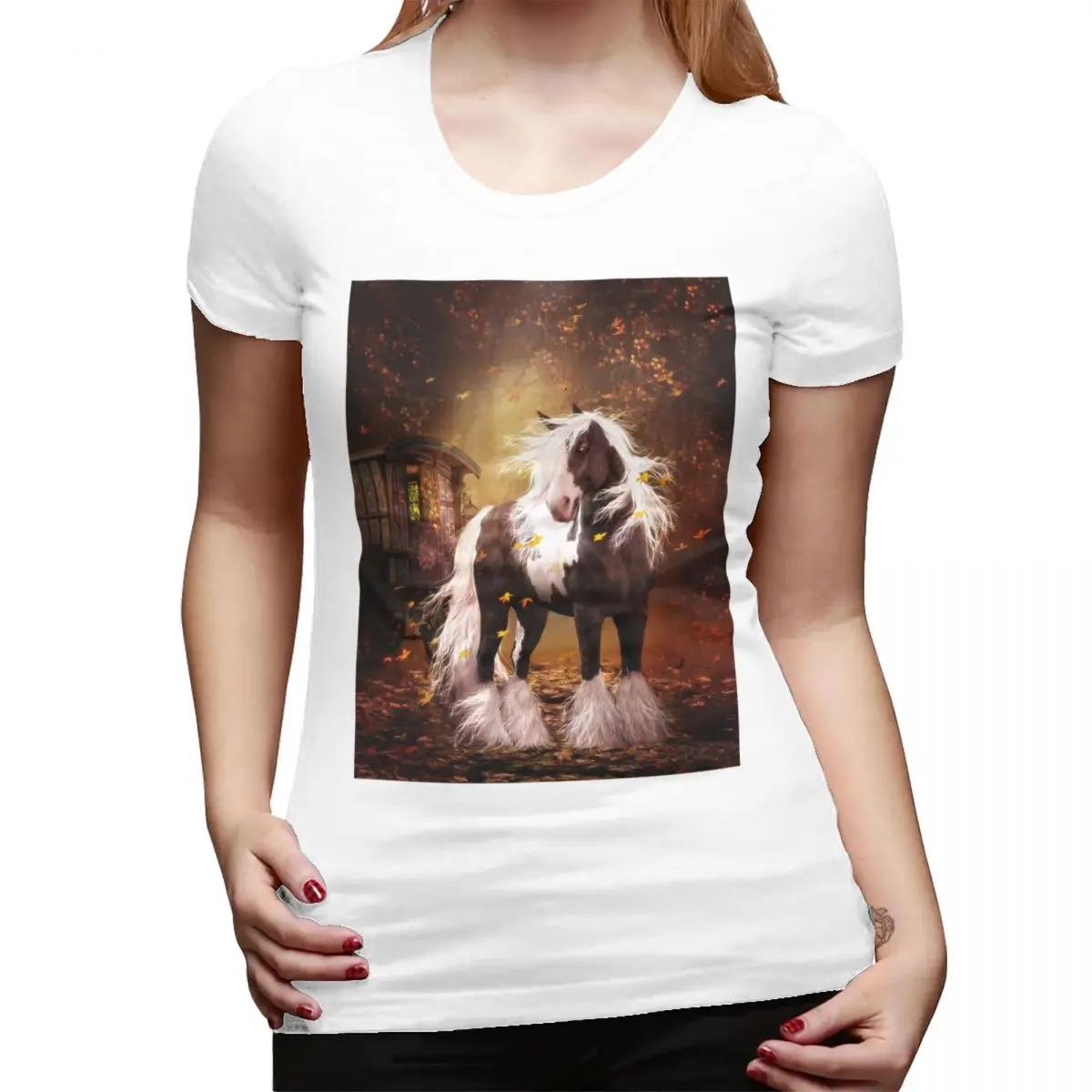 

Brown Horse Herd Running Galloping Animal Lovers Humor TShirt for Women Crew Neck Streetwear T Shirts Womens Clothes Tops S