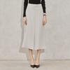 Hiikeu Slit Flare Midi Skirt_Light Beige