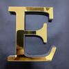 10cm Gold 26 English Letters DIY 3D Mirror Acrylic Wall Stickers, Home Retro Wall Art Decor For Party Wedding Christmas