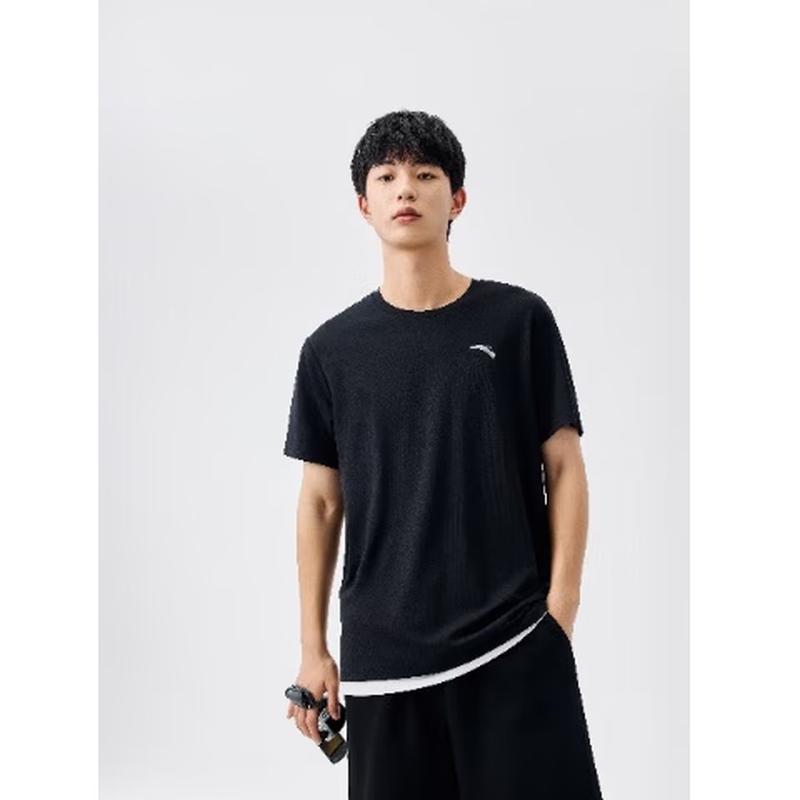 

Anta Men s Solid Color Short Sleeve T-Shirt XL