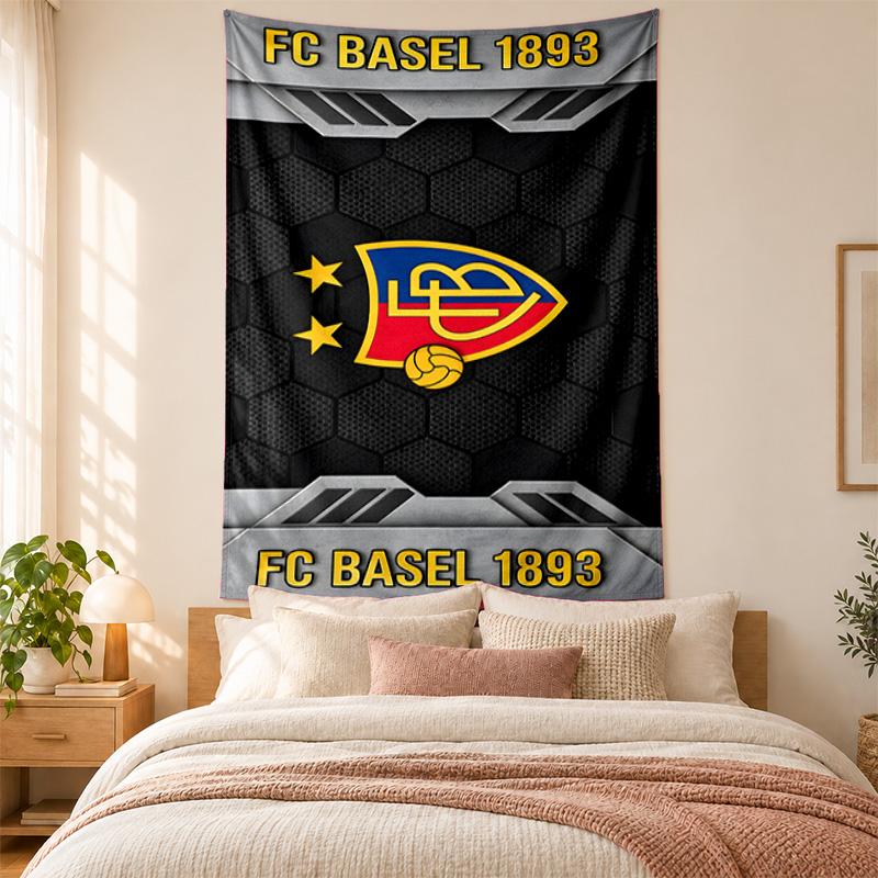 Tapisserie FC Bâle haute qualité pour décorer les murs du salon, de la chambre, du dortoir idéale comme décoration murale de chambre ou cadeau de vacances