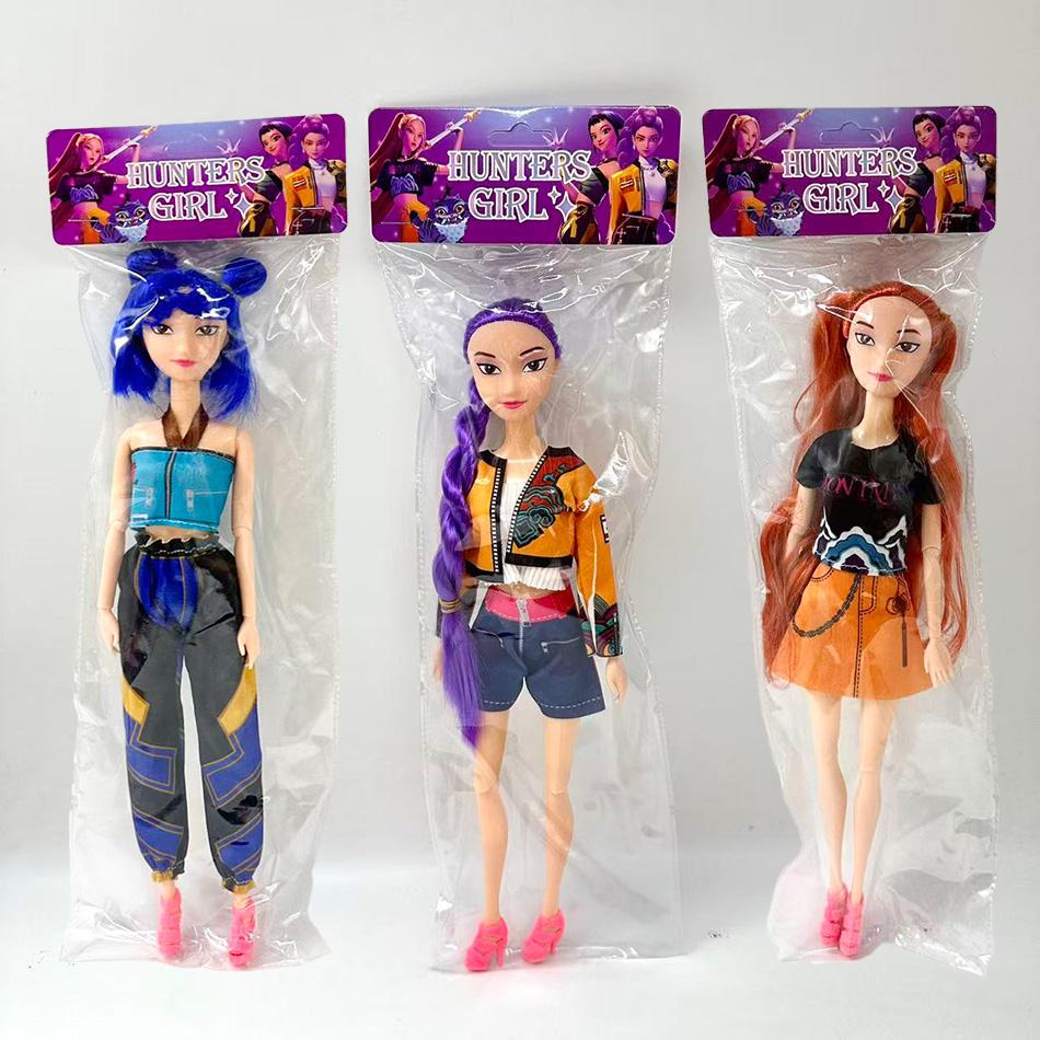 30cm K-Pop Dämonenjäger Anime Kpop Girlgroup Cartoon Rumi Zoey Mira Actionfiguren Vinylfiguren Modellpuppen Mädchen Weihnachtsgeschenk