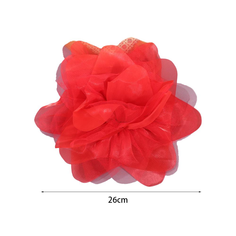 2pcs Tulle Flower Brooch Appliques Organza Clothing Patch Clothing Appliques  Clothes Decoration