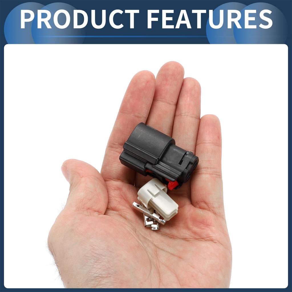 INFINAUTO 1 Set 4 Pin Headlight Waterproof Connector Plug 1.5mm Series Female Wire Terminal