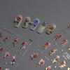 Gold Silver Pink Red Rose Flowers 3D Self Adhesive Nail Art Decorations Stickers High Quality Fashion Manicure Decals