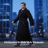 1/6 Scale Trench Coat Waist Belt Black Figure Outerwear