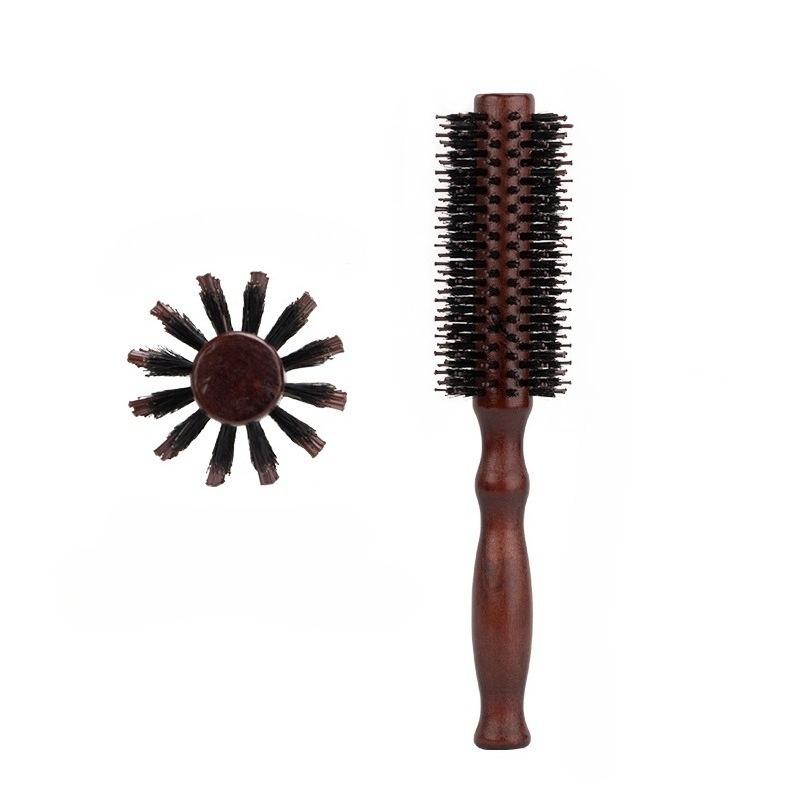 

1 PcTemperature Resistant Household Modeling Wood Comb Bristle Hair Curly Hair Roll Modeling Inner Buckle Comb