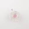 Rosa Katzenaugen Edelstein 925 Gestempeltes Silber Schmuck Handgefertigt Damen Kette Anhänger CP-1-43
