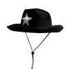 Kid'S Western Hat Festive Rhinestone Pentagram Cowboy Hat Children'S Cowboy Hat For Dress-Up Party Festival Western Themed