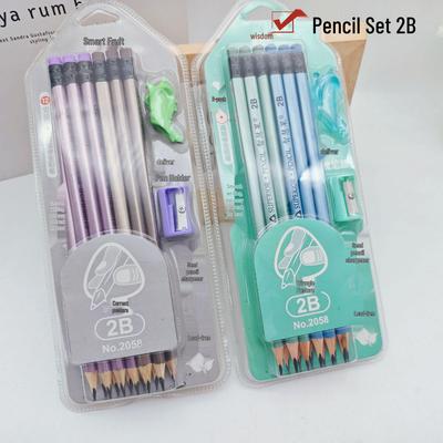 Eco-Friendly 2B Cartoon Pencil Set: Smooth, Easy-Erase, Lead-Free Writing for Office & School