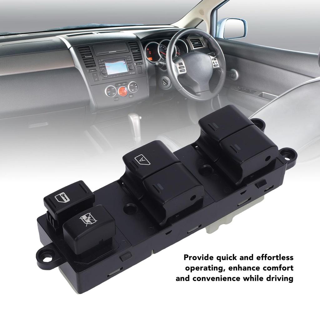 Power Window Control Switch, 25401-CJ41A Right Driver Side Master Power Window Switch Replace TIIDA