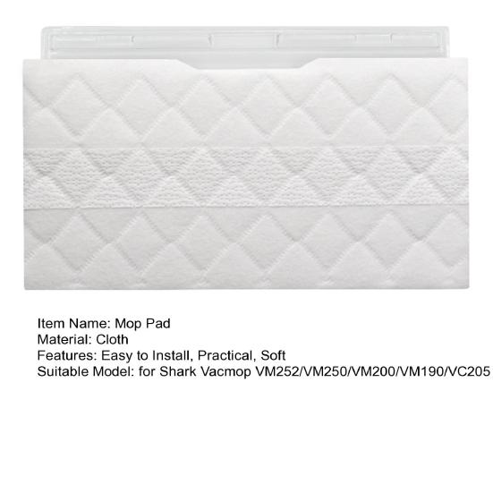 Disposable Mop Pads Soft Non-Scratch Super Absorbent Floor Cleaning Pads for Shark Vacmop VM252/VM250/VM200/VM190/VC205