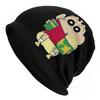 Crayons Shin Chans Caps Japan Retro Anime Cartoon Casual Street Skullies Beanies Hat Summer Warm Dual-use Bonnet Knitting Hats