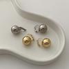 1 Pair Ball Dangle Earrings for Women, Metal Round Ball Drop Earrings, Sliver Gold Plated Jewelry Gifts