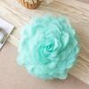European Flower Cushion Cover Stereoscopicl Organza Flower Pillowcase Round Luxury Cushion Princess Style Sofa Home Decoration
