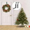 25*4.5*3cm1pc Foldable Clothes Door Rear Hanger Without Punching,four-grids Strong Load-bearing Retractable Wall Mounted Rack.