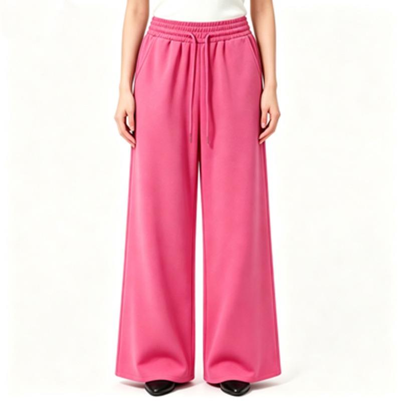 Women's pants fashion casual sweatpants versatile sweatpants wide-leg pants fleece loose trousers women