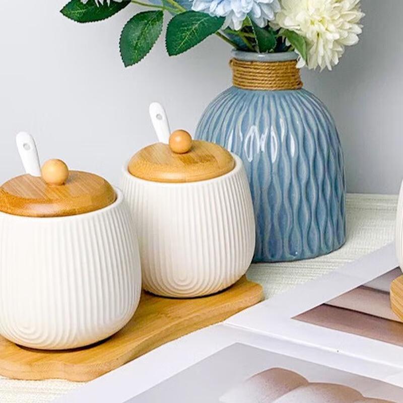 LISM Weißes Gewürzgläser-Set