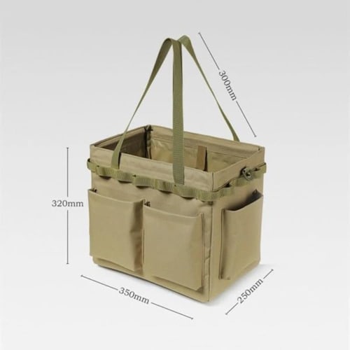 Ladfrol Camping Bag, Large Capacity, Foldable, Multifunctional Storage Box, Water-Repellent, Perfect for Outdoor Activities, BBQs, Camping, and More.