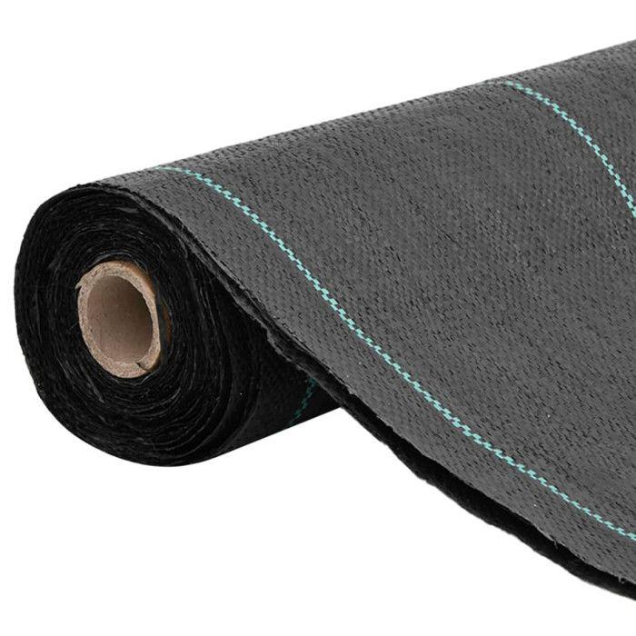 VidaXL Black Weed Control Membrane 1.5x10 M PP, Weed Control Fabric, Weed Control Membrane 4005151