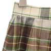 unused Burberrys 90s Linen Blend Old Check Pattern Mimole length Tight Skirt Women Used