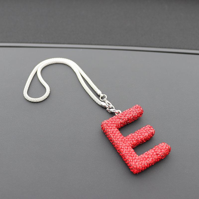 Керамический кулон-крест со стразами для декора зеркала автомобиля