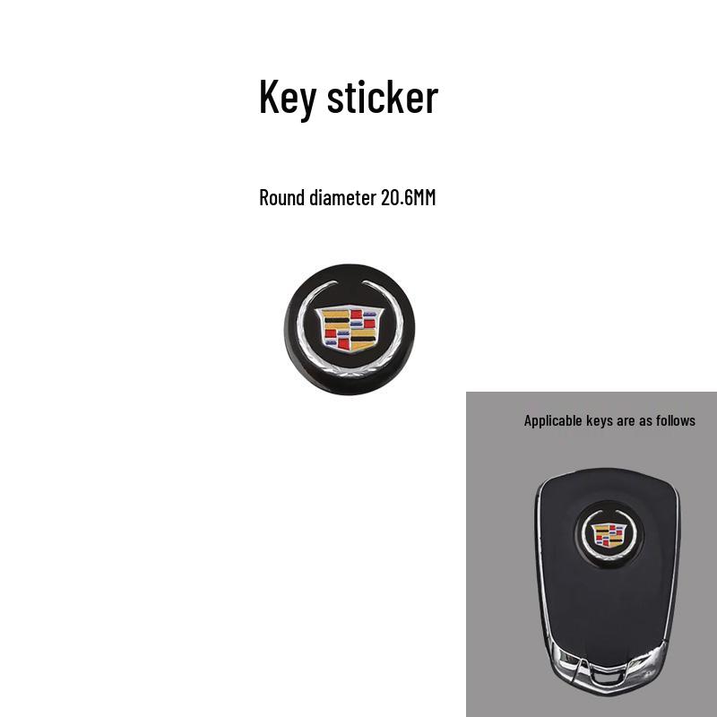 Cadillac Remote Key Stickers: Compatible with CT6, XTS, XT6, ATSL, XT4, SRX, XT5
