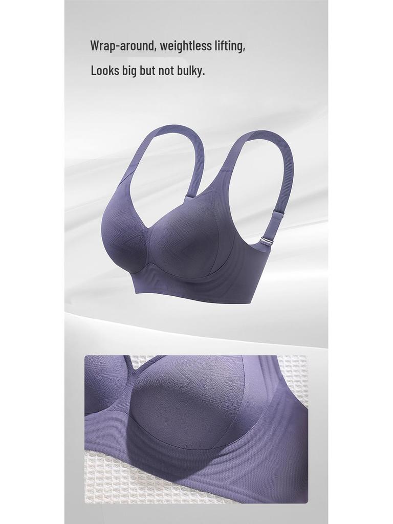 Wirefree Large Bust Minimizer Bra - Women's Anti-Sagging Seamless Support with Fixed Cup
