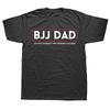 Lustiges BJJ Papa Brazilian Jiu-Jitsu Kampfsport 100% Baumwoll T-Shirts Herren Mode Freizeit T-Shirt Locker Übergroß Streetwear T-Shirt