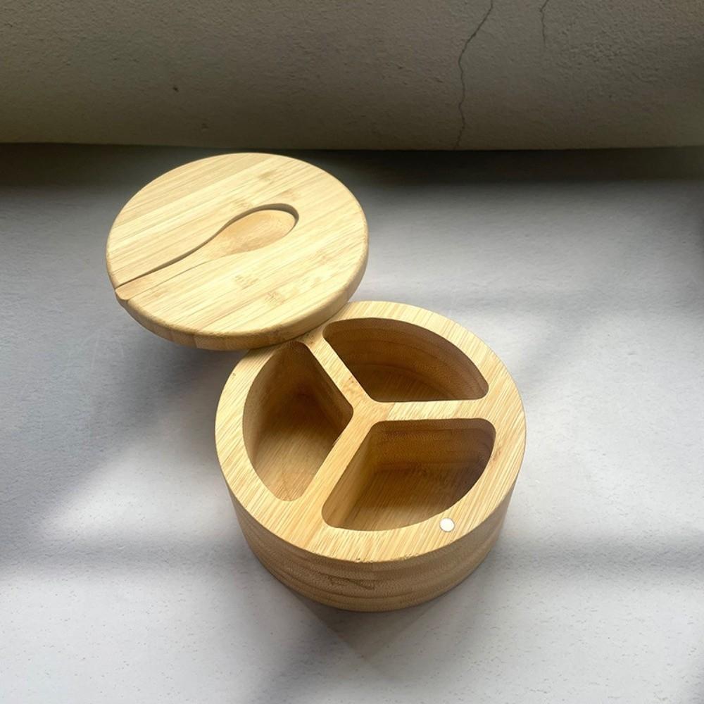 Magnetic Swivel Lid Salt Cellar Rotatable Spice Jar New Pepper Sugar Spice Holder Kitchen